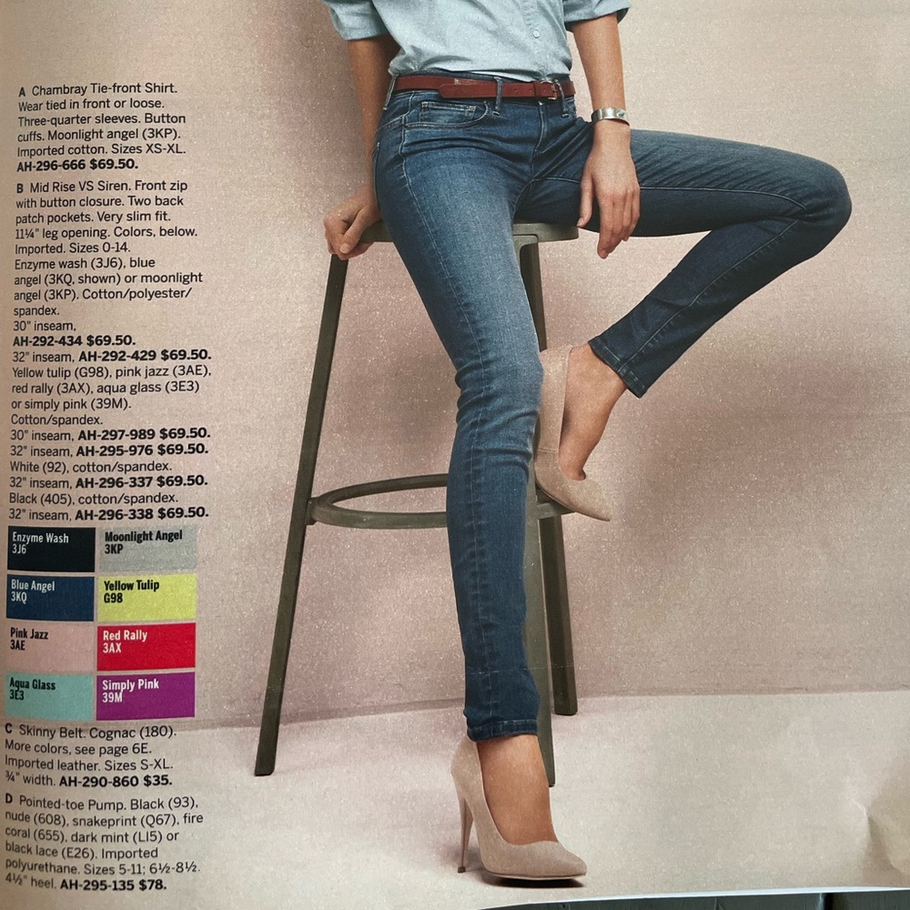 Victoria’s Secret Mid Rise Legging Jeans